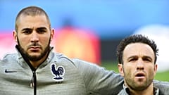Fransa milli takımda Karim Benzema ile Mathieu Valbuena