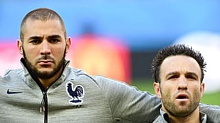 Fransa milli takımda Karim Benzema ile Mathieu Valbuena