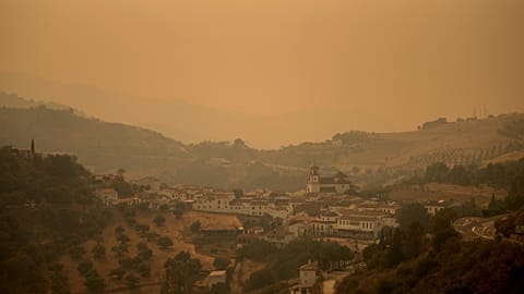 Wildfires made the sky orange in Spain, earlier this year.