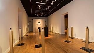 une des salles d'exposition du Grand Prix d'Horlogerie à Genève 2021