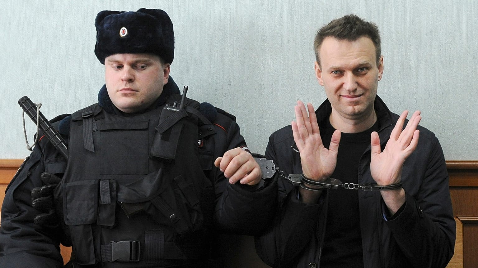 Задержанный Алексей Навальный. Март 2017 года