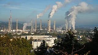 La raffinerie Total de Feyzin dans le Rhône, le 15 octobre 2021.