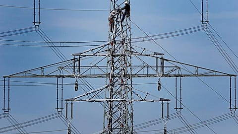 High power pylon near Moers, Germany