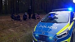 Illegale Migranten an der polnisch-deutschen Grenze