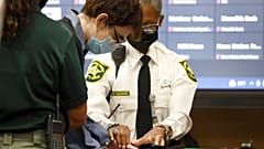 Marjory Stoneman Douglas High School shooter Nikolas Cruz is fingerprinted following his guilty plea, Wednesday, Oct. 20, 2021