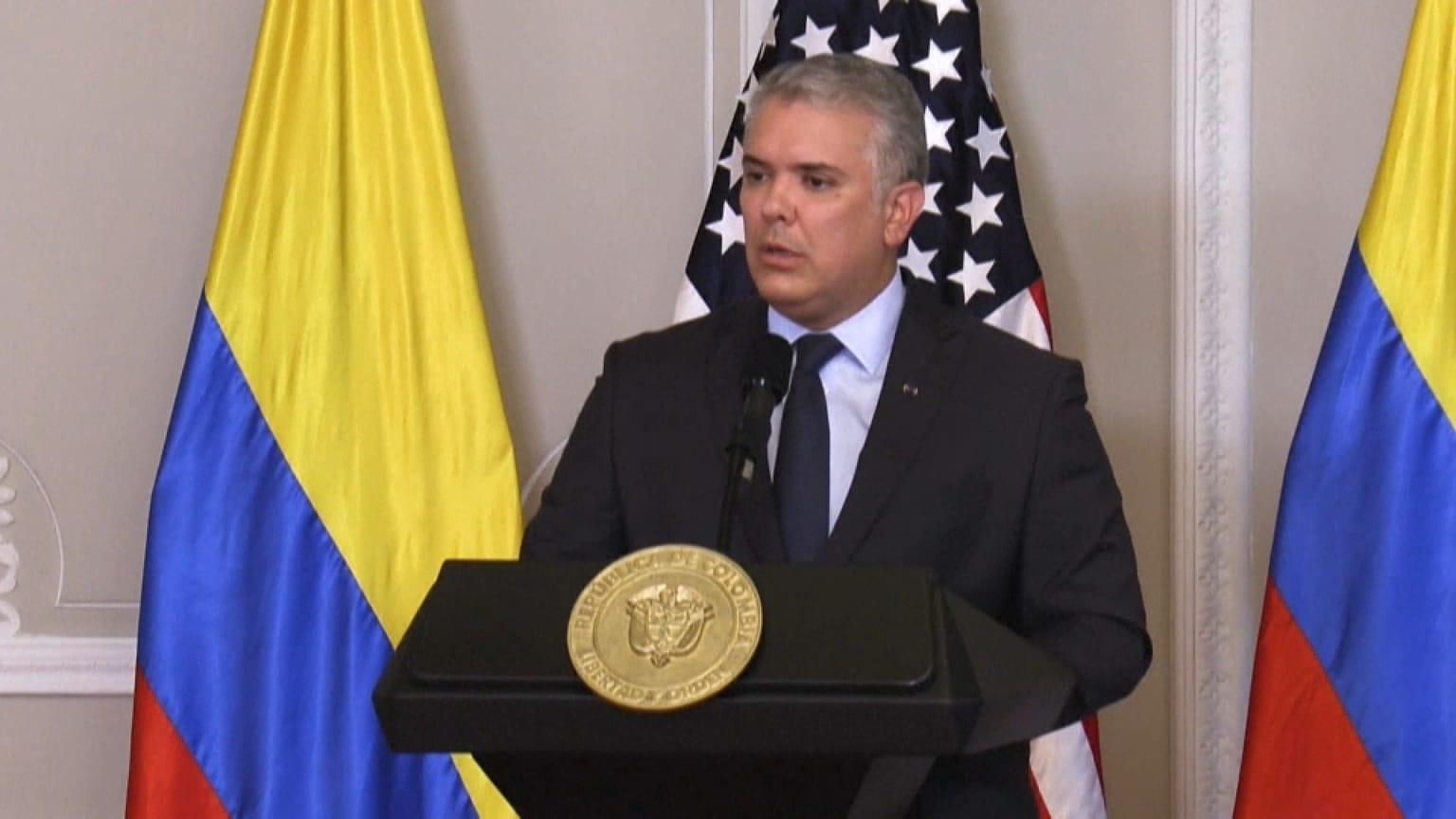 El presidente de Colombia, Iván Duque califica a Venezuela de "dictadura oprobiosa". 