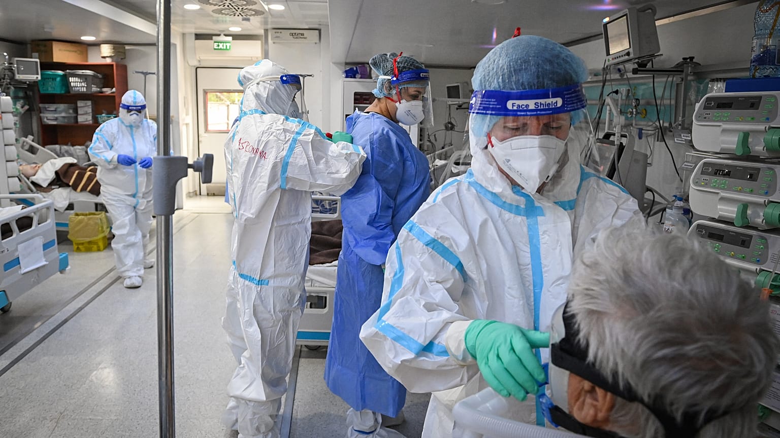A mobile intensive care unit of the "Pneumophysiology Institute Prof Dr Marius Nasta" in Bucharest