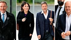 Spitzen der Parteien vor Gesprächen in Berlin
