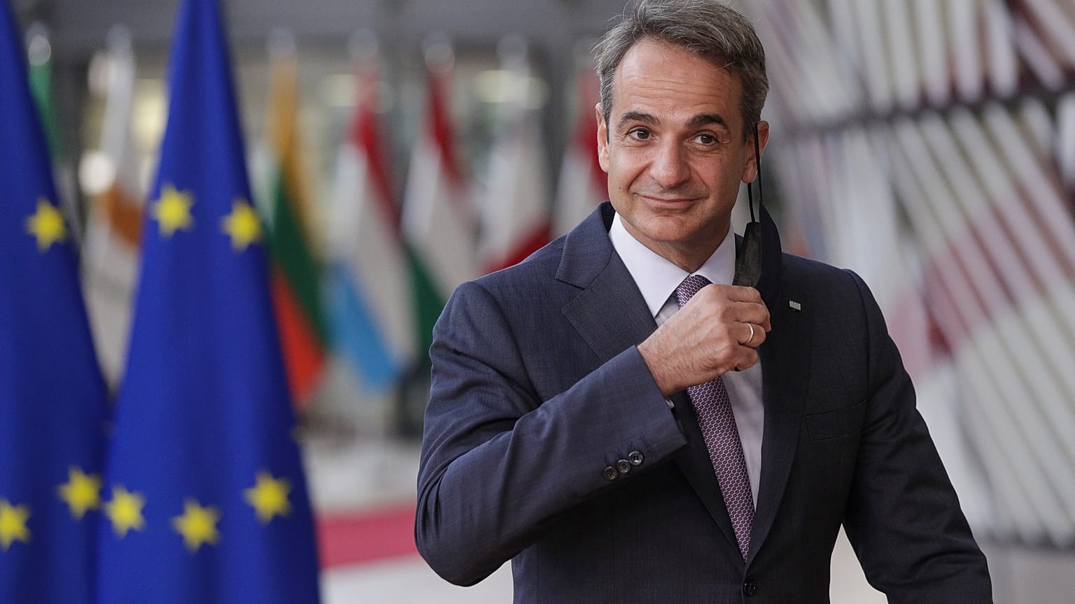 Greece's Prime Minister Kyriakos Mitsotakis