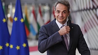 Greece's Prime Minister Kyriakos Mitsotakis