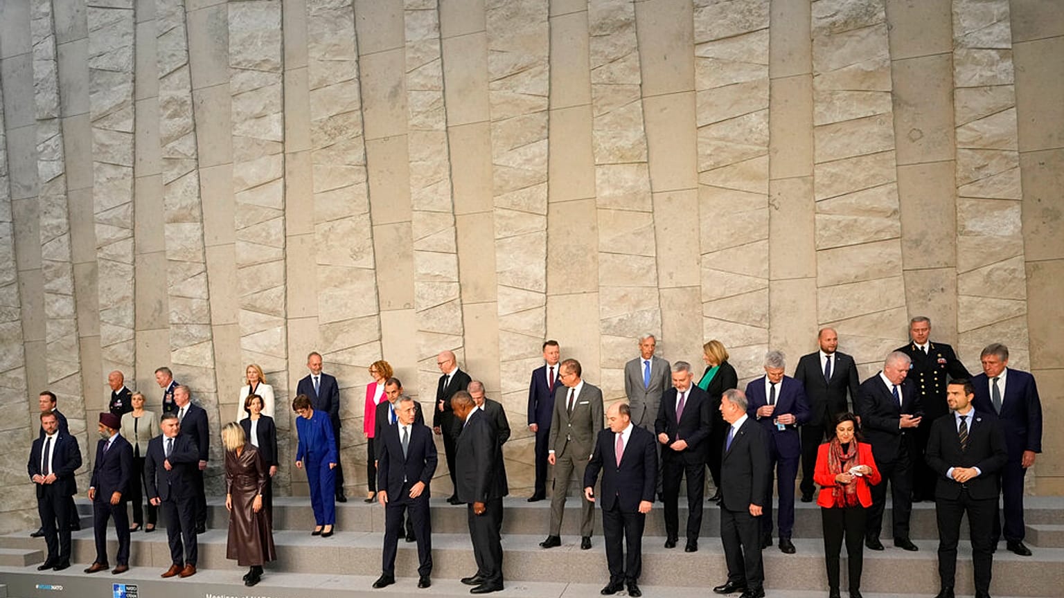 Les ministres de la défense de l'OTAN, Bruxelles, le 21 octobre 2021