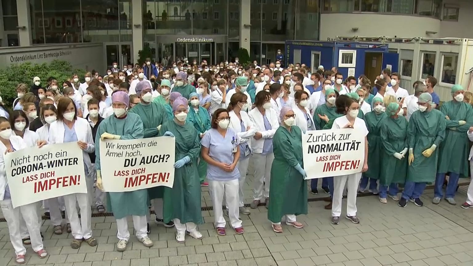 Prostest in Linz