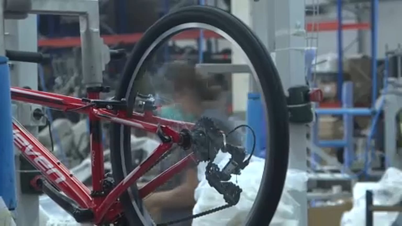 Un planta de fabricación de bicicletas en las cercanías de Aveiro (Portugal)