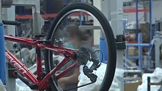 Un planta de fabricación de bicicletas en las cercanías de Aveiro (Portugal)