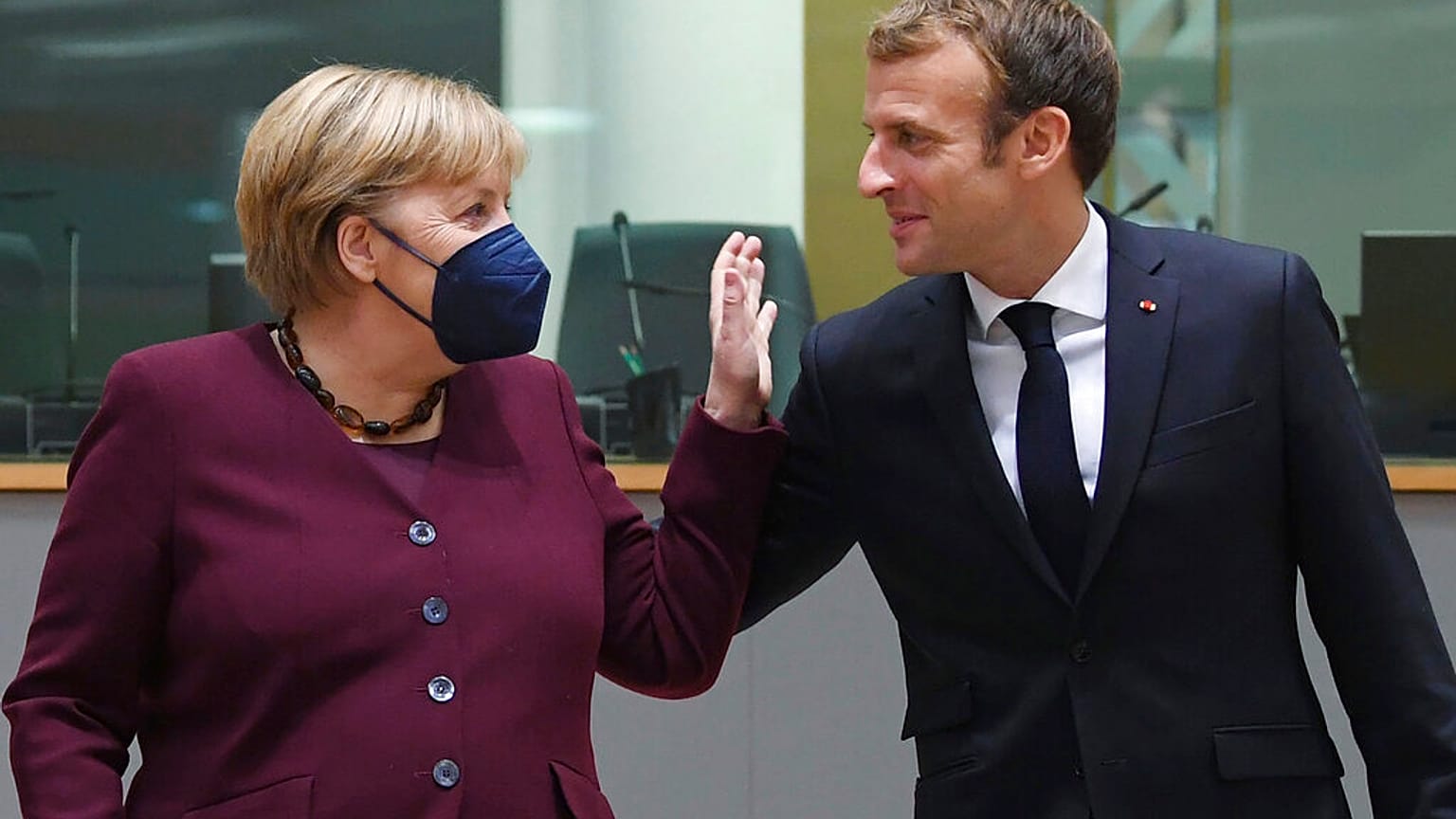 Nicht immer waren sie sich einig: Angela Merkel und Emmanuel Macron beim letzten EU-Gipfel der deutschen Regierungschefin in Brüssel.