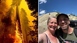 On the right, a photograph of Samsara Duffey and her husband Mark Duffey 