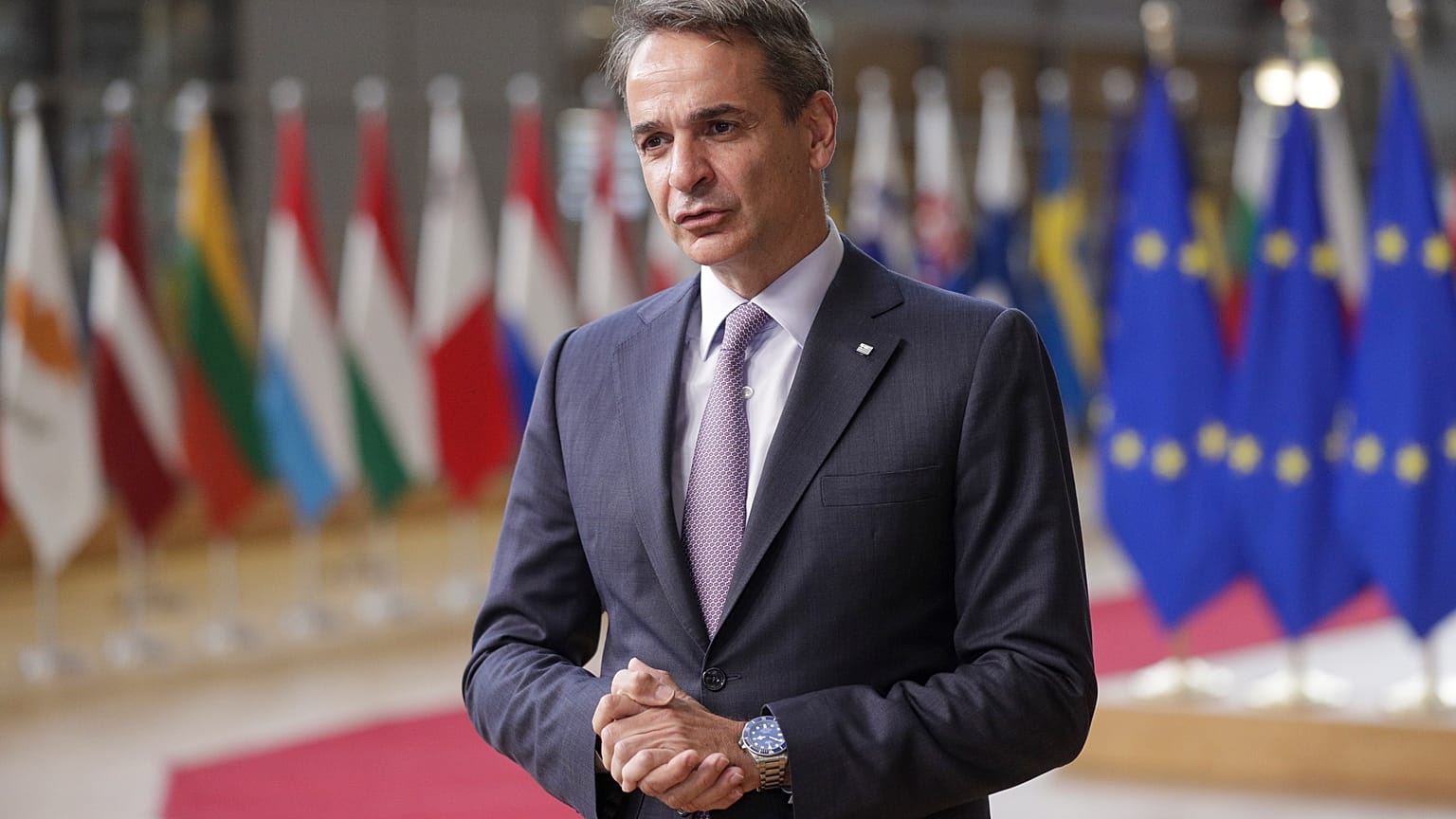 Ο Έλληνας πρωθυπουργός Κυριάκος Μητσοτάκης