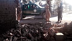 Escenario tras la explosión en Jalalabad