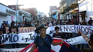 Migrantenkarawane in Tapachula, Chiapas