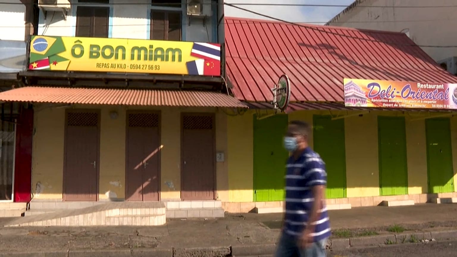 un restaurant de Cayenne fermé