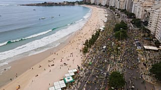 La playa de Cobacabana. Foto tomada el 1 de mayo de 2021.