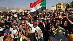 مظاهرات منددة بالانقلاب العسكري في السودان 