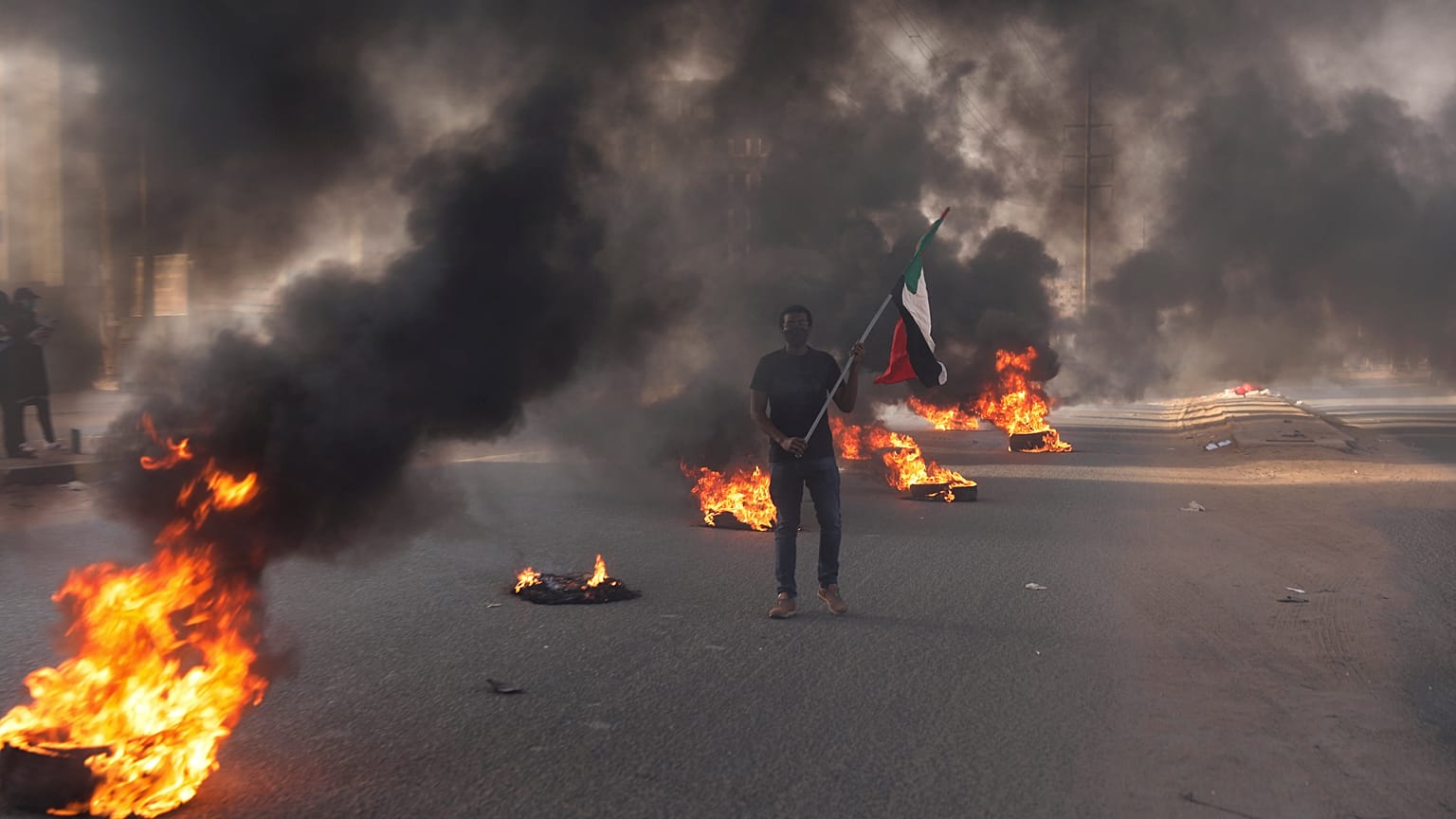 خلال احتجاج في الخرطوم