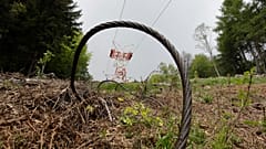 Wreckage of the cable car near the summit of the Stresa-Mottarone line in the Piedmont region.