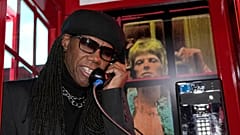 Nile Rogers - producer Bowie's 1983 album Let's Dance - was in attendance 