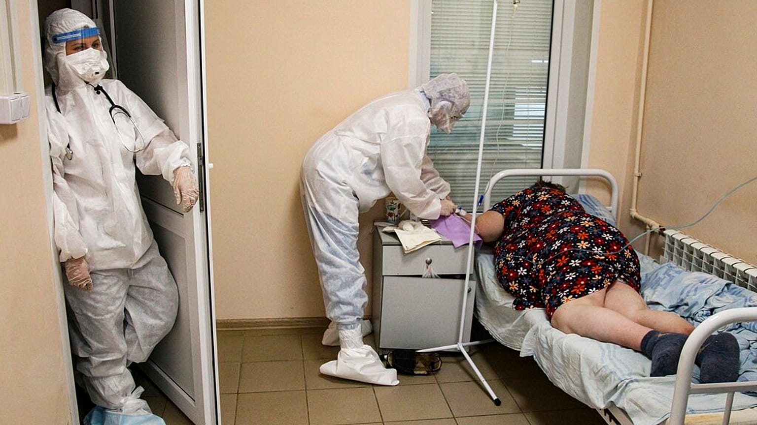 In einem Krankenhaus in Nischni Nowgorod in Russland