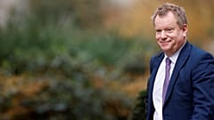 Britain's cabinet minister in charge of relations with the European Union, David Frost, walks outside Downing Street in London