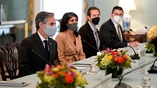 وزير الخارجية أنطوني بلينكين يلتقي بالبطريرك المسكوني برثلماوس الأول، الزعيم الروحي للمسيحيين الأرثوذكس في العالم، واشنطن الولايات المتحدة الأمريكية.