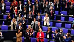 Bärbel Bas von der SPD bei der konstituierenden Sitzung des Bundestags zur Präsidentin gewählt