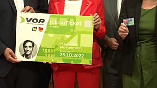 Präsentation des Klimatickets in Österreich