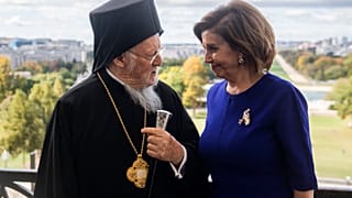 Ο Οικουμενικός Πατριάρχης, Βαρθολομαίος, και η Πρόεδρος της Βουλής των ΗΠΑ, Νάνσι Πελόζι