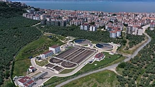 Bursa'da biyolojik su arıtma tesisi