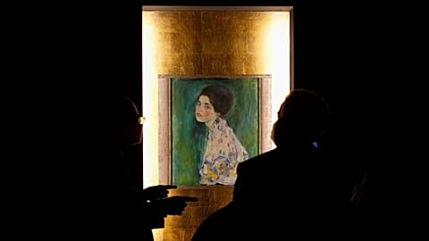 How did 'Portrait of a Lady' end up stashed inside the museums walls?