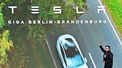 Elon Musk, Tesla CEO, arrives at an open house at the Tesla Gigafactory in Gruenheide, east of Berlin, Saturday Oct. 9, 2021.
