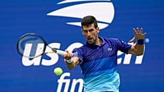 Novak Djokovic le 12 septembre 2021 lors de la finale de l'US Open.