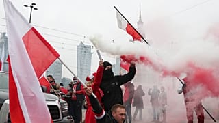 The Independence Day march was held in 2020 despite a pandemic ban on public gatherings.