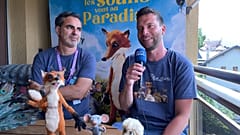 French and Czech co-producers of 'Heaven Mice Belong in Heaven', Alexandre Charlet (L) and Vladimír Lhoták (R).