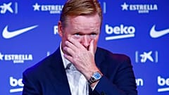 Ronald Koeman durante su presentación oficial como entrenador del FC Barcelona, el 19 de agosto de 2020.