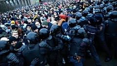 Уличные протесты в России в январе 2021 года. Архивное фото