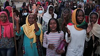 احتجاج الشعب في الخرطوم ، السودان بعد الانقلاب العسكري، 27 تشرين الأول/ أكتوبر 2021