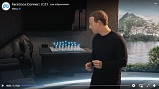 Facebook Connect: Zuckerberg stellt seine Vision des Metaversums (Englisch: metaverse) vor