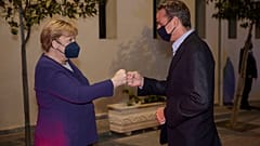 Άνγκελα Μέρκελ και Κυριάκος Μητσοτάκης