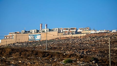 Batı Şeria'da bir Yahudi yerleşkesi