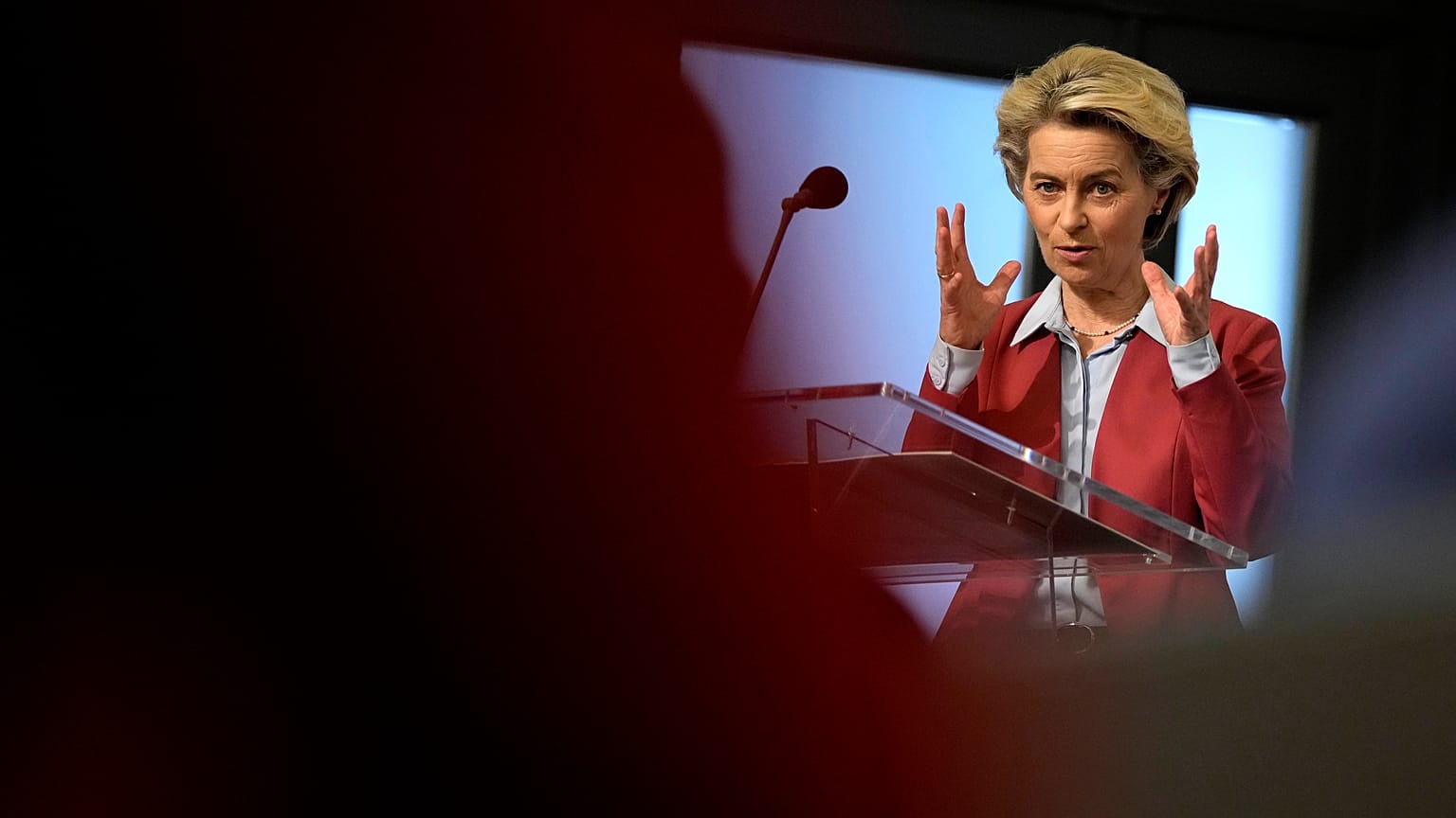Ursula von der Leyen Brüsszelben 