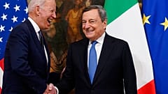 Joe Biden traf in Rom unter anderem Regierungschef Mario Draghi
