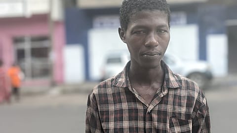 Mohammed Saliba, connu sous le nom de Pacon, l'un de ces hommes vivant dans les rues de Monrovia et considérés comme des "zogos"